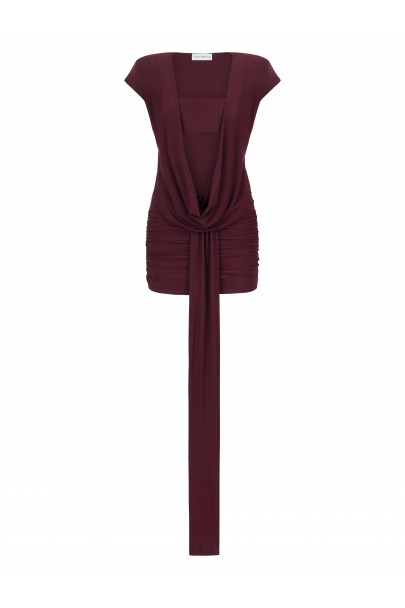  Eivissa Burgundy Dress