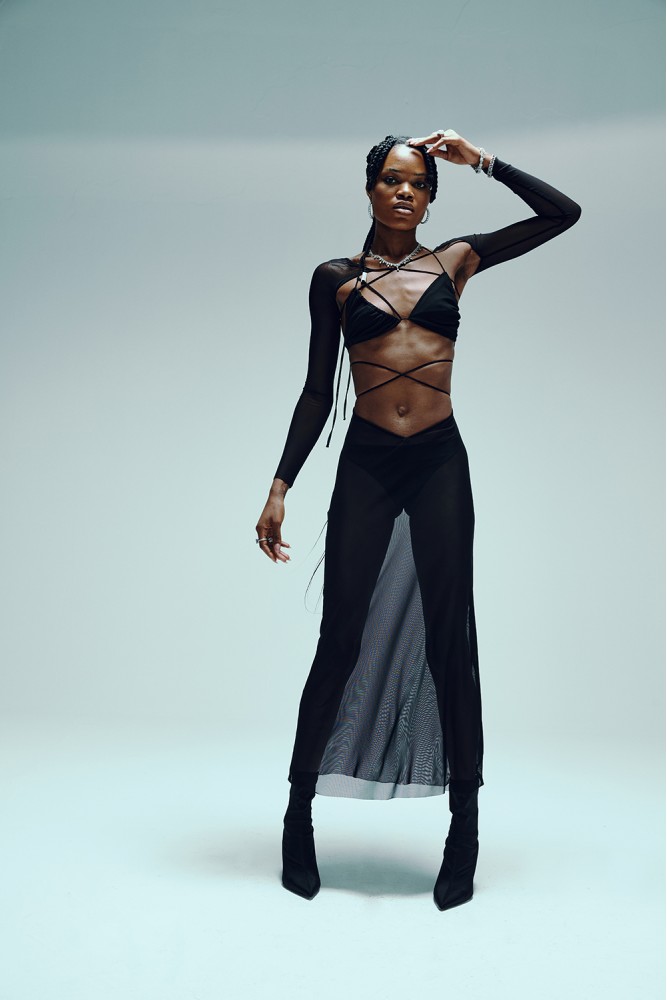 Black Transparent Dress