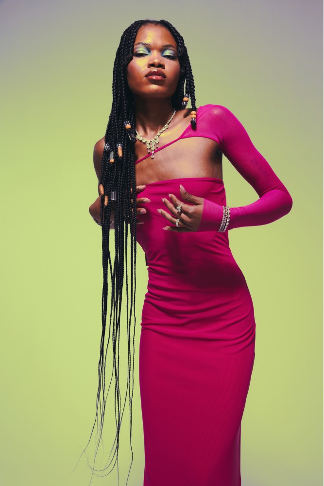 La Femme Fuchsia Dress