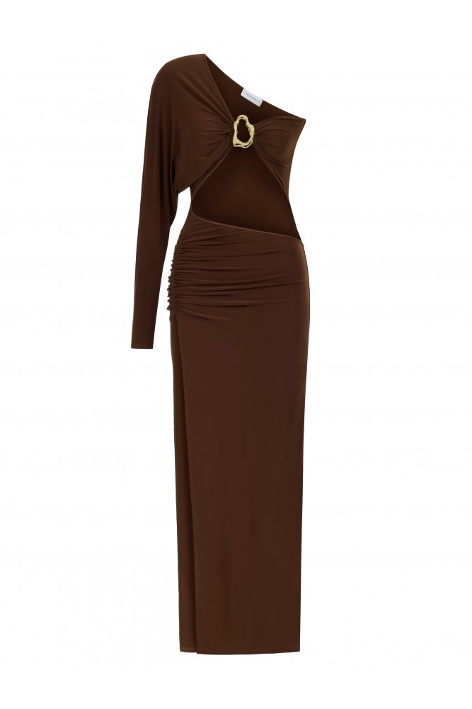 Brown Maxı Dress